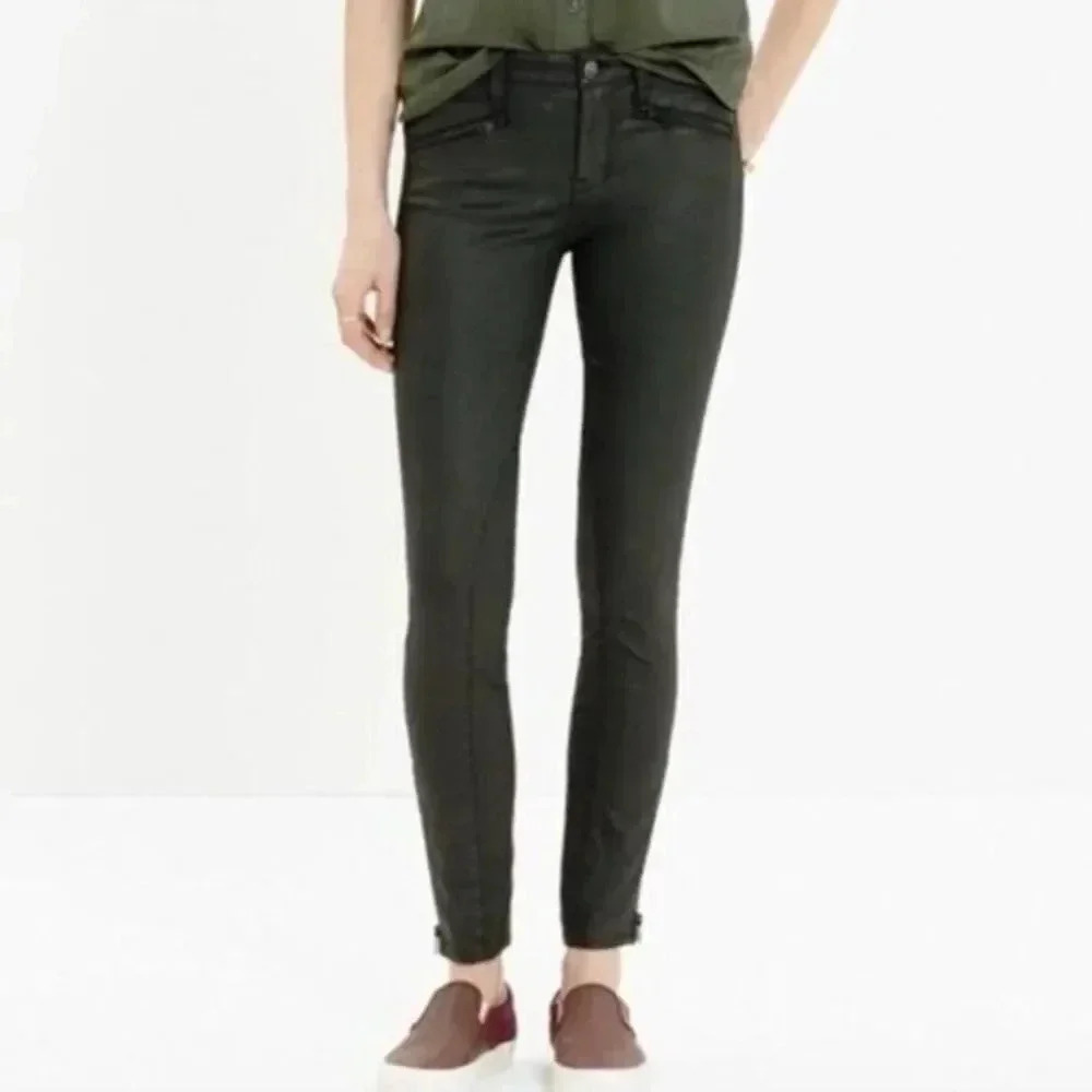 Madewell Black Skinny Skinny Coated Skinny Jeans 27